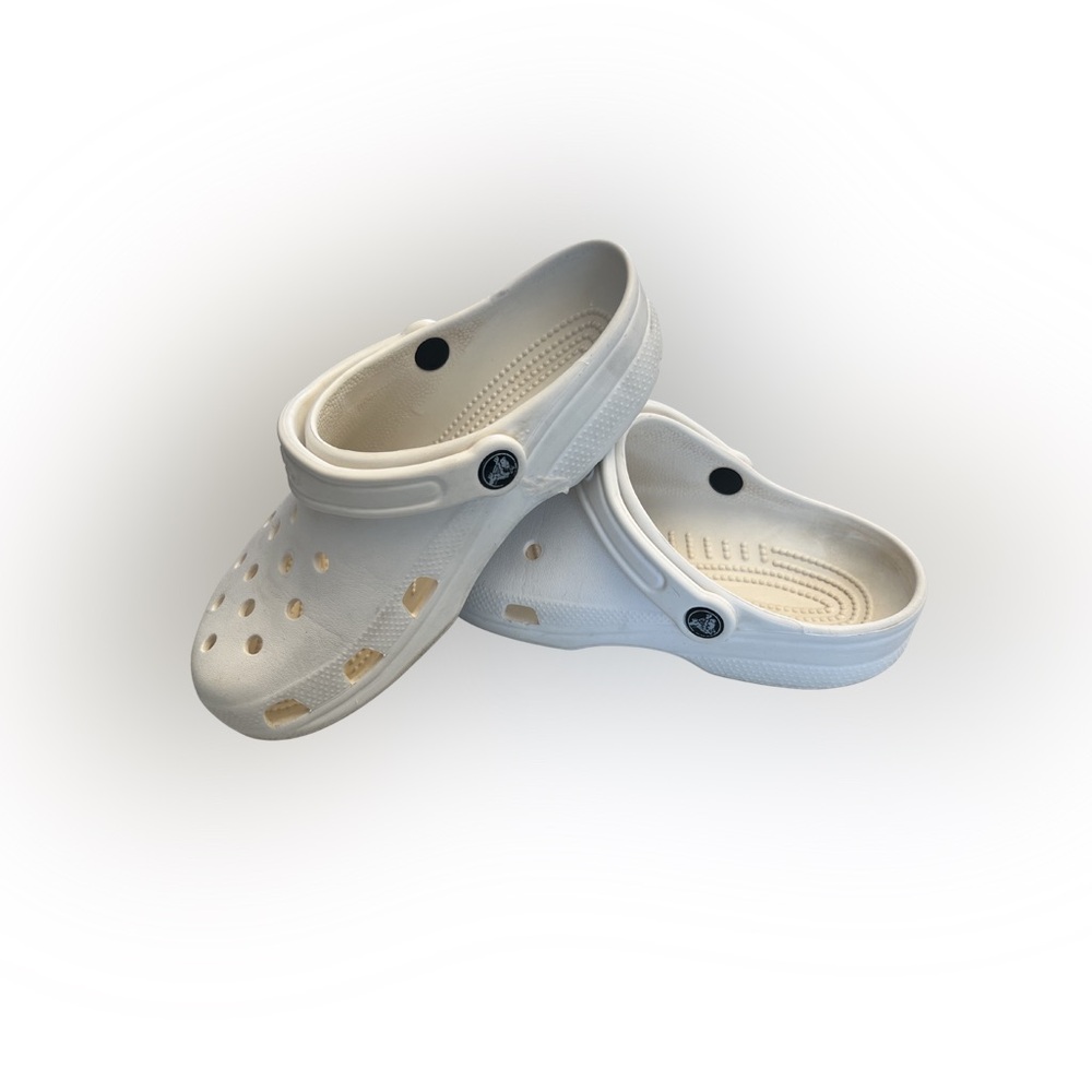 CROCS Kids Classic White Clogs Size 5